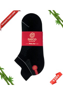 Premium Dikişsiz Kulaklı Bambu Süper Patik Çorap - 35-38 - 10590-SYH-35-38