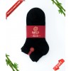 Siyah Renk Yazlık Erkek Bambu Patik Çorap 6'lı Set 10500-SYH-38-40