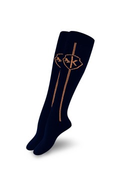Premium Lacivert Dizaltı Binici Çorabı  - BN602