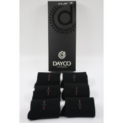 Premium Siyah Renk Bambu Erkek Çorap 6 Çift Kışlık - 20600