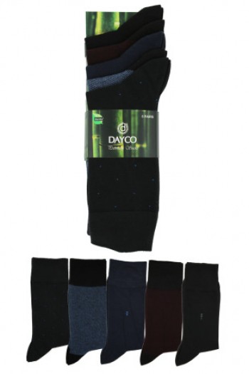Kışlık Erkek Bambu Çorap 5'li Asorti Set - 502