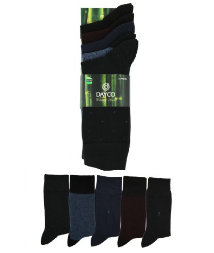 Kışlık Erkek Bambu Çorap 5'li Asorti Set - 502