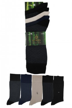 Yazlık Erkek Bambu Çorap 5'li Asorti Set - 503