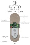 BEJ Renk Yazlık Erkek Bambu Babet Çorap 4'lü Set - C103