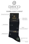 Siyah Jakarlı Bambu Erkek Çorap 6'lı Set Yazlık - 10269