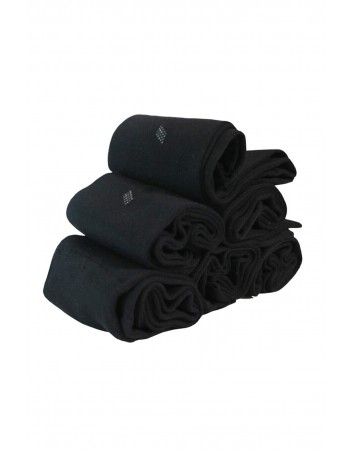 Kışlık Siyah Renk Erkek Bambu Çorap 6'lı Set