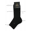 Battal Bambu Erkek Dikişsiz Yarım Konç  Siyah Çorap 6'lı (YAZLIK) 107SYH-45-47