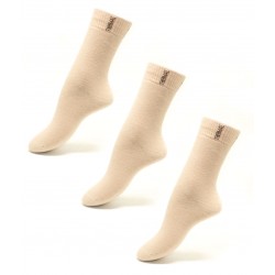 Premium Ten Rengi Kadın Dikişsiz Termal Çorap 3'lü Avantaj Paketi - 4003-BEJ 