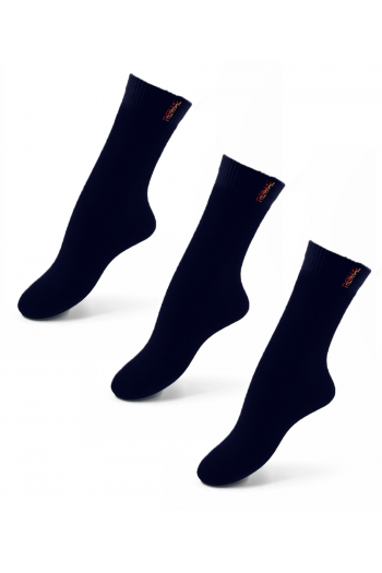 Premium Lacivert Renk Kadın Dikişsiz  Termal Çorap 3'lü Avantaj Paketi - 4003-LACI