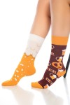 Beer Desenli Renkli Kadın Çorap Soket - 718-Beer-SKT