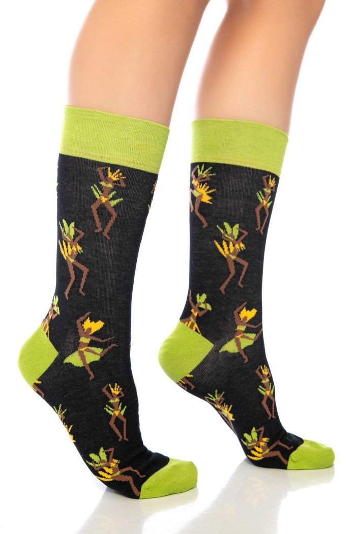 Dans Desenli Renkli Erkek Çorap Soket - 710-Dans-SKT 