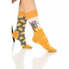 Fare-Peynir Desenli Renkli Erkek Çorap Soket - 702-Fare-SKT 