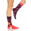 Flamingo Desenli Renkli Kadın Çorap Soket - 723-Flami-SKT