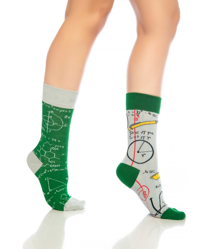 Matematik Desenli Renkli Erkek Çorap Soket - 722-Mat-SKT