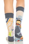 Yol-Navigasyon Desenli Renkli Erkek Çorap Soket - 720-Yol-SKT