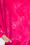 Barbie Temalı Fuşya Renk Kadın Polar Eşofman Takımı - 57330-BRBPLR-XL