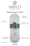 Dayco Beyaz Renk Erkek Dikişsiz Bambu Babet Çorap 4'lü Set - C102-36-40