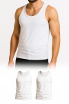 Dayco Premium Erkek Cotton Atlet Beyaz Renk İkili Paket (Beyaz Pamuk Atlet) - CAT102-XL-BYZ-CIFT
