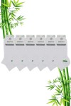 Beyaz Renk Yazlık Erkek Bambu Patik Çorap 6'lı Set 10500-BYZ-38-40