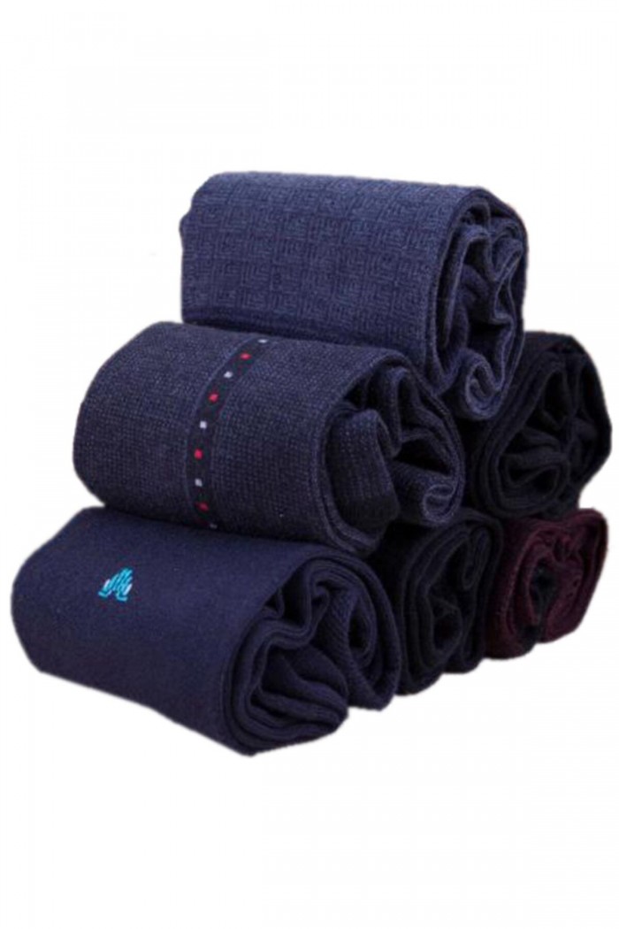 Kışlık Erkek Bambu Çorap 6'lı Asorti Set - 486