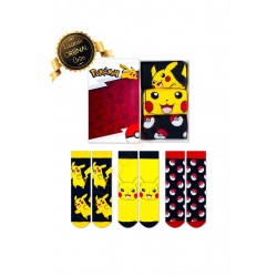 Kutulu Pikachu Desenli Lisanslı Orijinal Pokemon Çorabı - 39-45 - DL15650201-PKKT