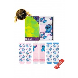 Kutulu Stitch Desenli Lisanslı Orijinal Stitch Çorabı - 36-40 - DL15650206-STC