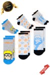 Orijinal Lisanslı Naruto Desenli Patik Çorap 3lü Karışık Paket - DL15610688-NRT-PTK-27-30