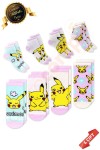 Orijinal Lisanslı Pikachu Desenli Patik Çorap 4lü Karışık Paket (4lü Pokemon Çorabı) - DL15610717-PKPMB-PTK-27-30
