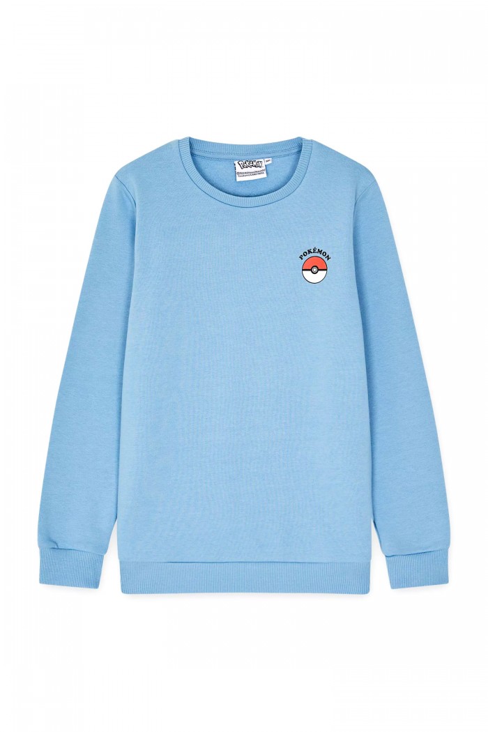 Orijinal Lisanslı Pikachu Desenli Pokemon Temalı Premium Çocuk Sweatshirt - 56832-PKCMV-128-8-9