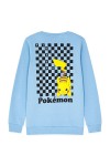 Orijinal Lisanslı Pikachu Desenli Pokemon Temalı Premium Çocuk Sweatshirt - 56832-PKCMV-128-8-9