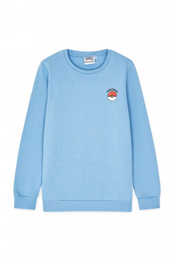 Orijinal Lisanslı Pikachu Desenli Pokemon Temalı Premium Çocuk Sweatshirt - 56832-PKCMV-110-4-5
