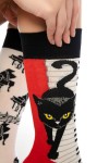 Piyano Çalan Kedi Desenli Renkli Çorap Soket - 705-Kedi-43-46-SKT