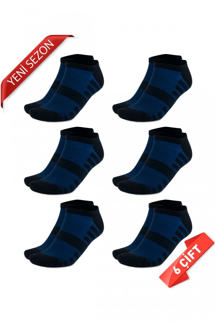 Premium Dikişsiz Bambu Erkek Süper Patik Çorap - 41-45 - 10532-LACI 
