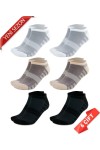 Premium Dikişsiz Bambu Erkek Süper Patik Çorap - 41-45 - 10538-SBB