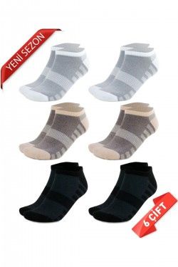 Premium Dikişsiz Bambu Erkek Süper Patik Çorap - 41-45 - 10538-SBB
