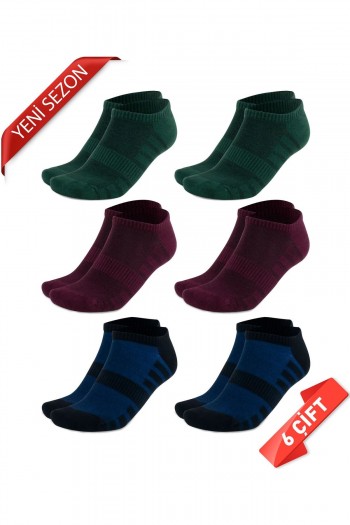Premium Dikişsiz Bambu Erkek Süper Patik Çorap - 41-45 - 10540-YBL
