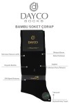 Siyah Renk Yazlık Dikişsiz Erkek Bambu Çorap Soket 6'lı Set (İnce Yazlık Bambu Çorap) - 41-45 - 10124