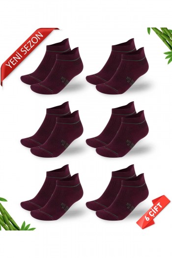 Premium Dikişsiz Kulaklı Bambu Süper Patik Çorap - 47-50 - 10590-BRD-47-50
