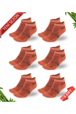 Premium Dikişsiz Kulaklı Bambu Süper Patik Çorap - 39-42 - 10590-TRNC-39-42