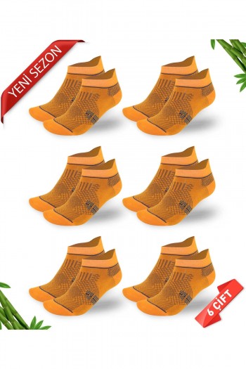 Premium Dikişsiz Kulaklı Bambu Süper Patik Çorap - 43-46 - 10590-HRDL-43-46