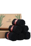 Siyah Renk Mevsimlik Erkek Bambu Çorap 6'lı Set - 481