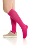 Premium Dikişsiz Pembe / Fuşya Renk Bambu Kadın Diz Altı Çorap - 35-38 - 391-FUSYA-35-38