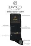 Siyah Çizgili Bambu Erkek Çorap 6'lı Set Yazlık - 10200