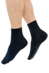 Dayco Bambu Erkek Dikişsiz Yarım Konç Kışlık Lacivert Çorap 6'lı - 41-45 - 181-LACI
