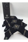 Premium Klasik Uzun Boy Siyah Renk Kışlık Erkek Bambu Soket Çorap - 41-45 - 20127
