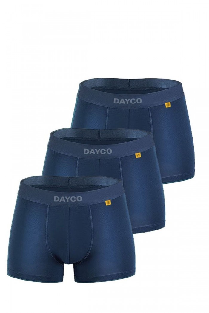 Premium Lacivert Renk Bambu Boxer 3'lü Avantaj Paketi -ICB102-S-LACI
