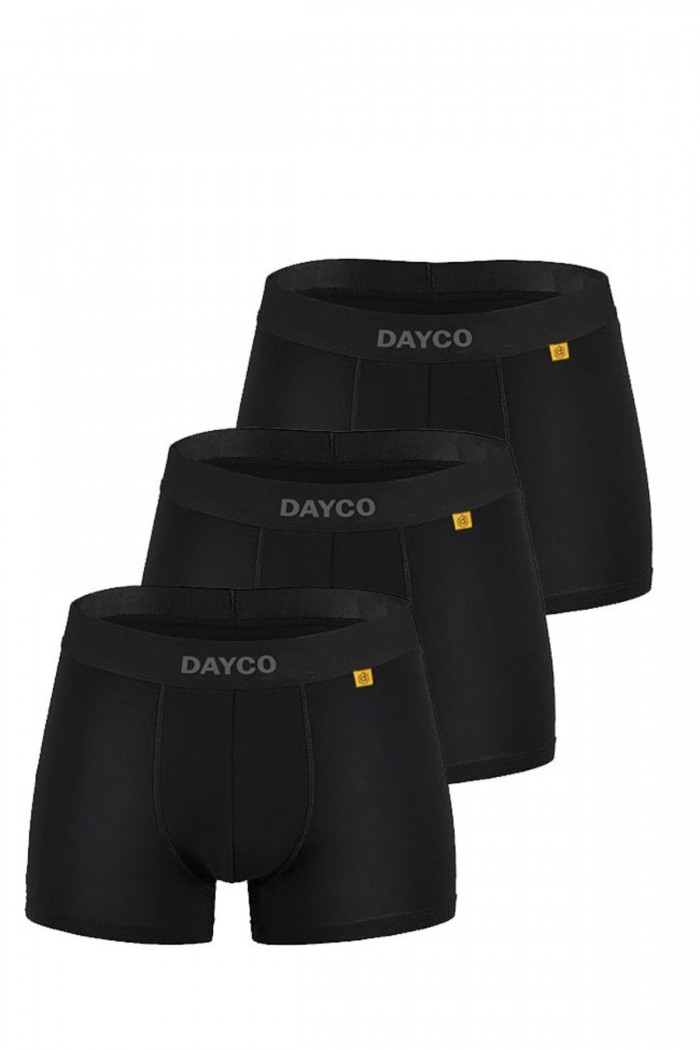 Premium Siyah Erkek Bambu Boxer 3'lü Avantaj Paketi S Beden- ICB102-S-SYH