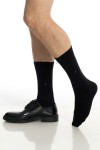 Kışlık Siyah Renk Erkek Bambu Çorap 6'lı Set - 20125