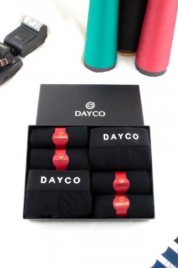 Premium Siyah Renk 2 Ad. Bambu Boxer & Siyah Renk 4 Çift Yazlık Bambu Çorap Seti Soket Boy