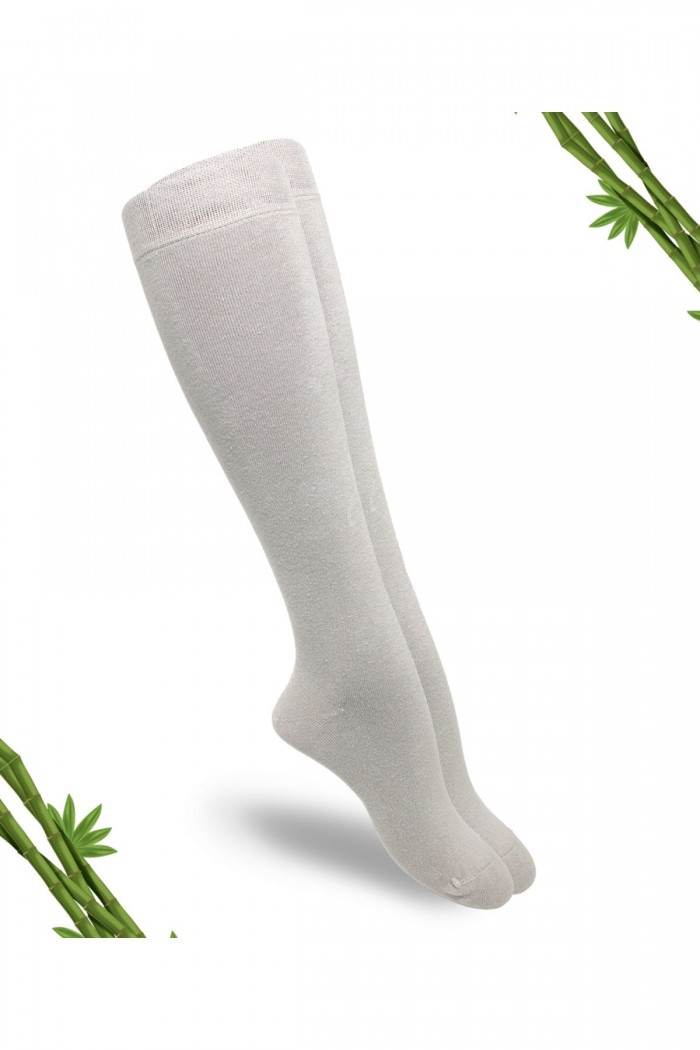 Premium Bambu Kadın Dizaltı Çorap (1 Çift) - 382-TGRI-39-42